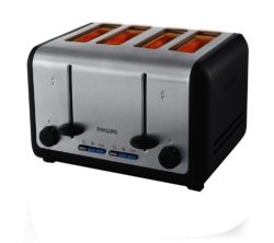 Philips HD2647/20 4-Slice Toaster - Silver & Black